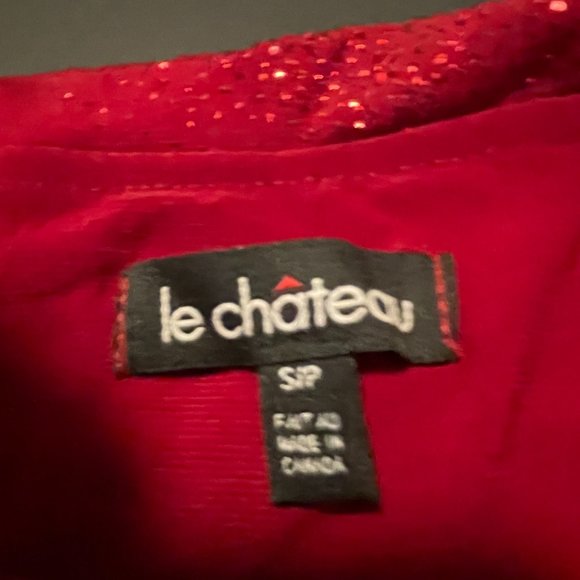 Red Sparkly Party Dress Le Chateau - Picture 10 of 10